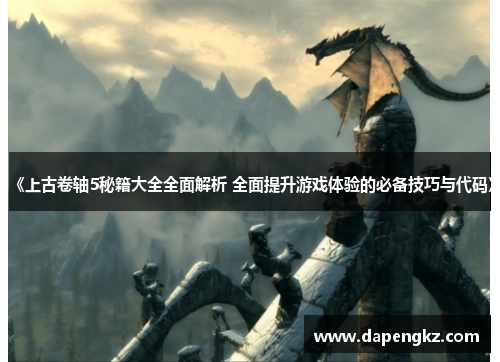 《上古卷轴5秘籍大全全面解析 全面提升游戏体验的必备技巧与代码》